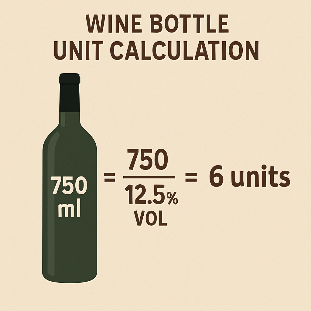 Wine bottle unit calculation