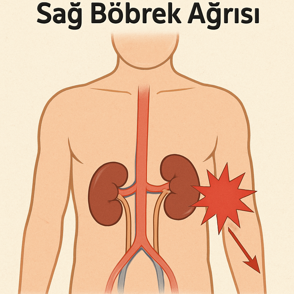 Sağ böbrek ağrısı diagramı
