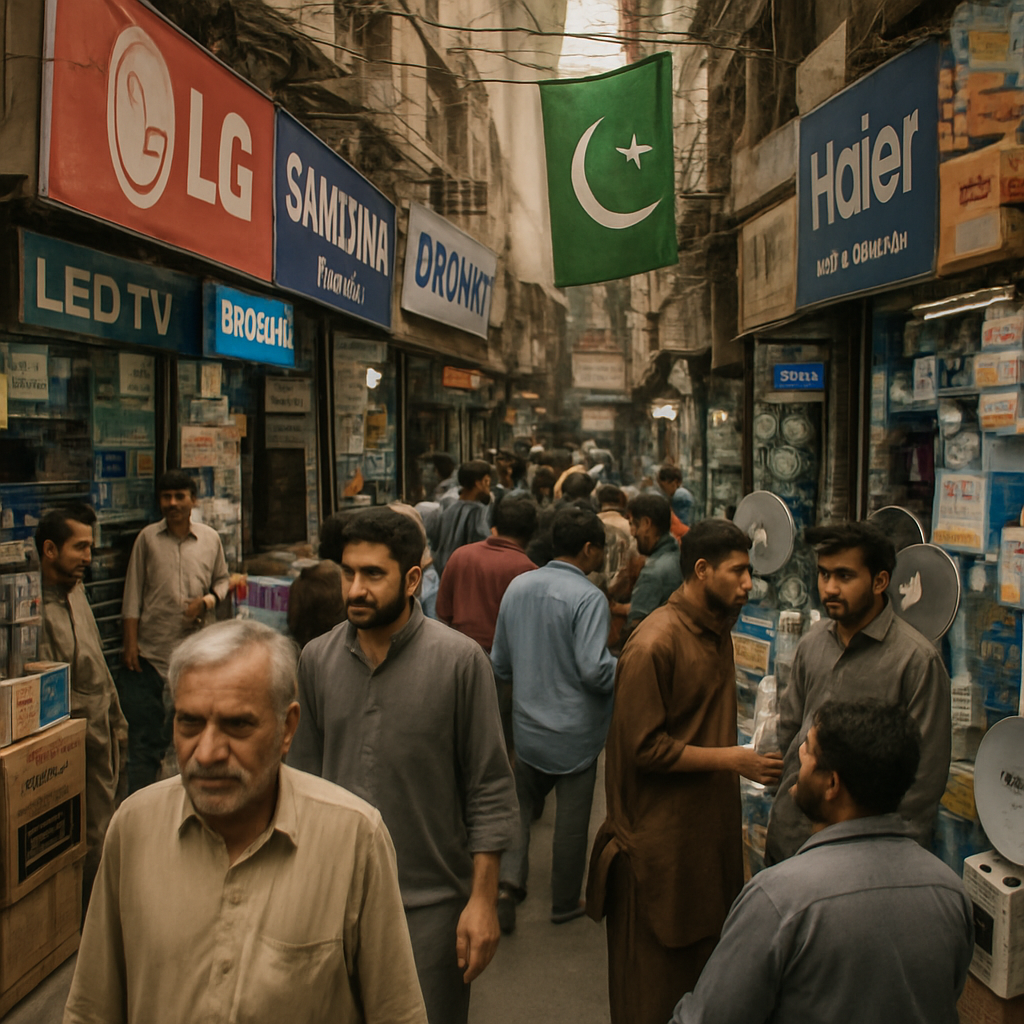 Pakistan's bustling electronics market