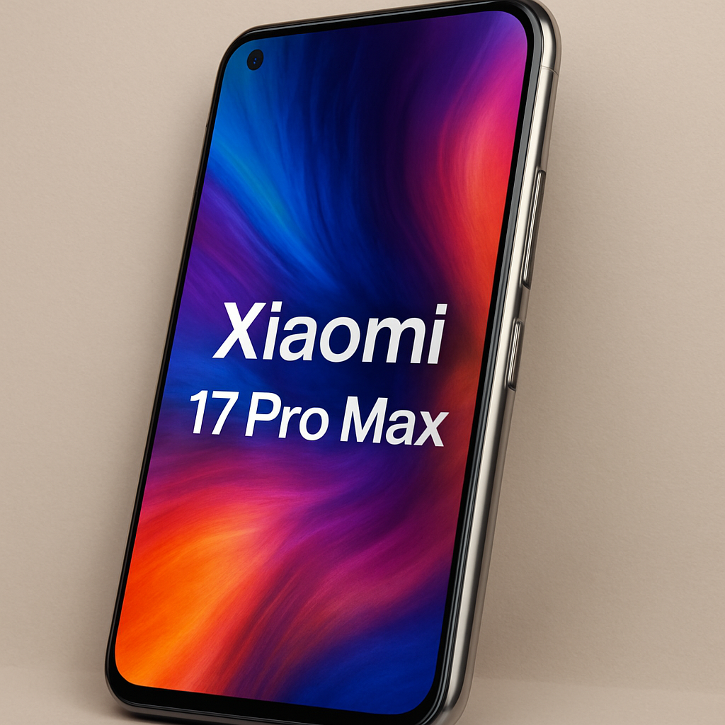 Image of Xiaomi 17 Pro Max showcasing its vibrant display and sleek design