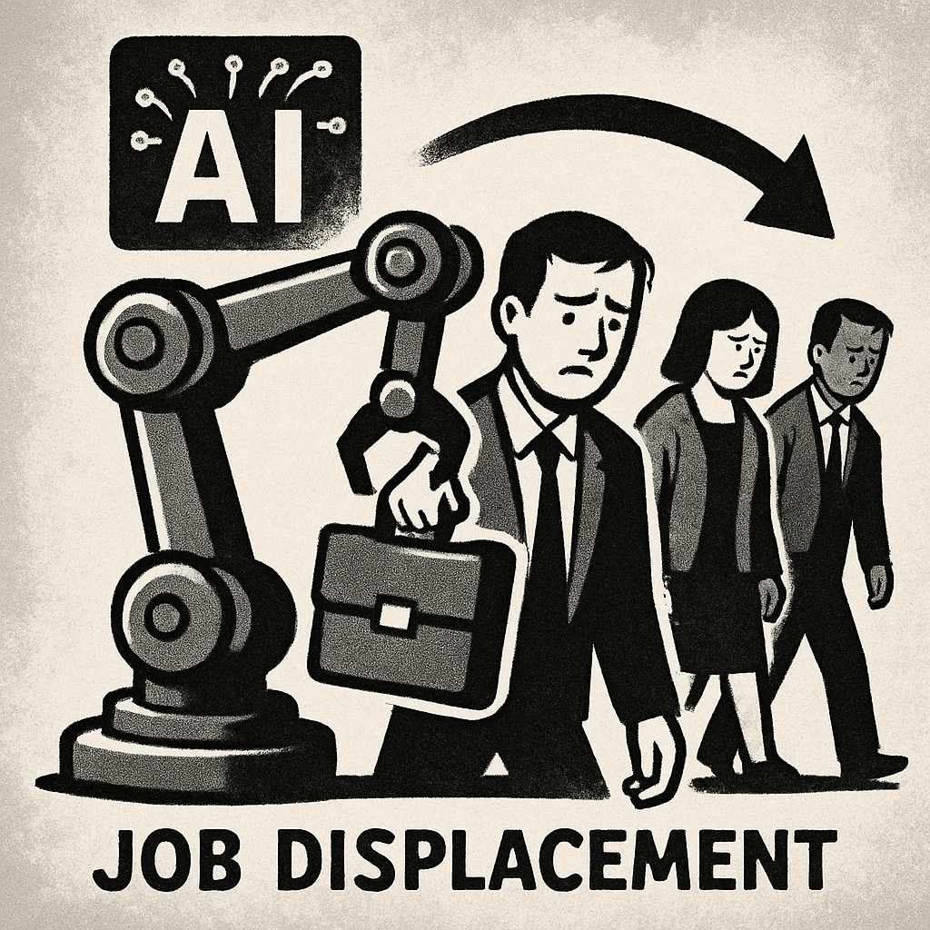 AI and job displacement visualization