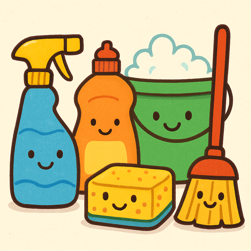 Child-friendly cleaning supplies