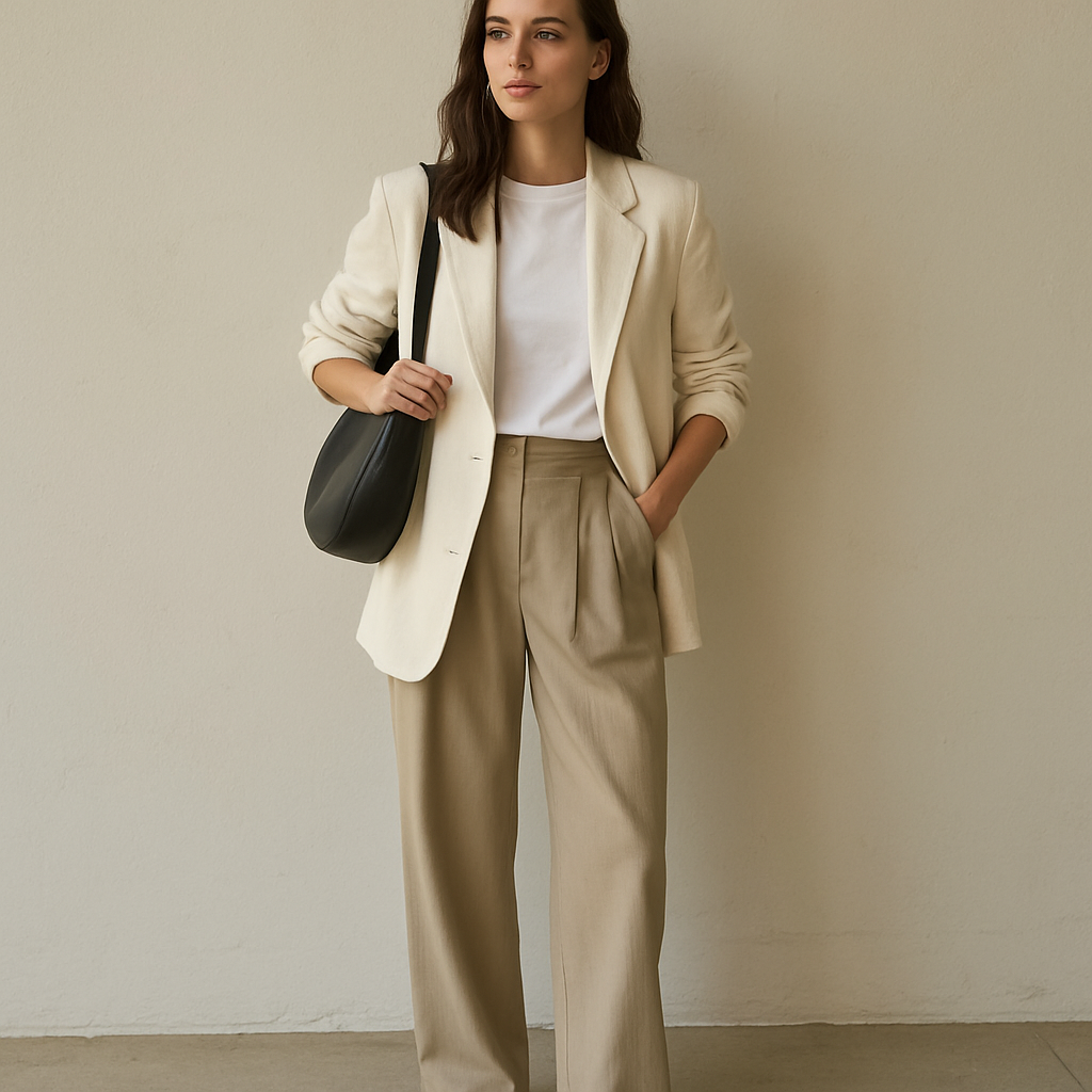 Effortless chic fashion ensemble