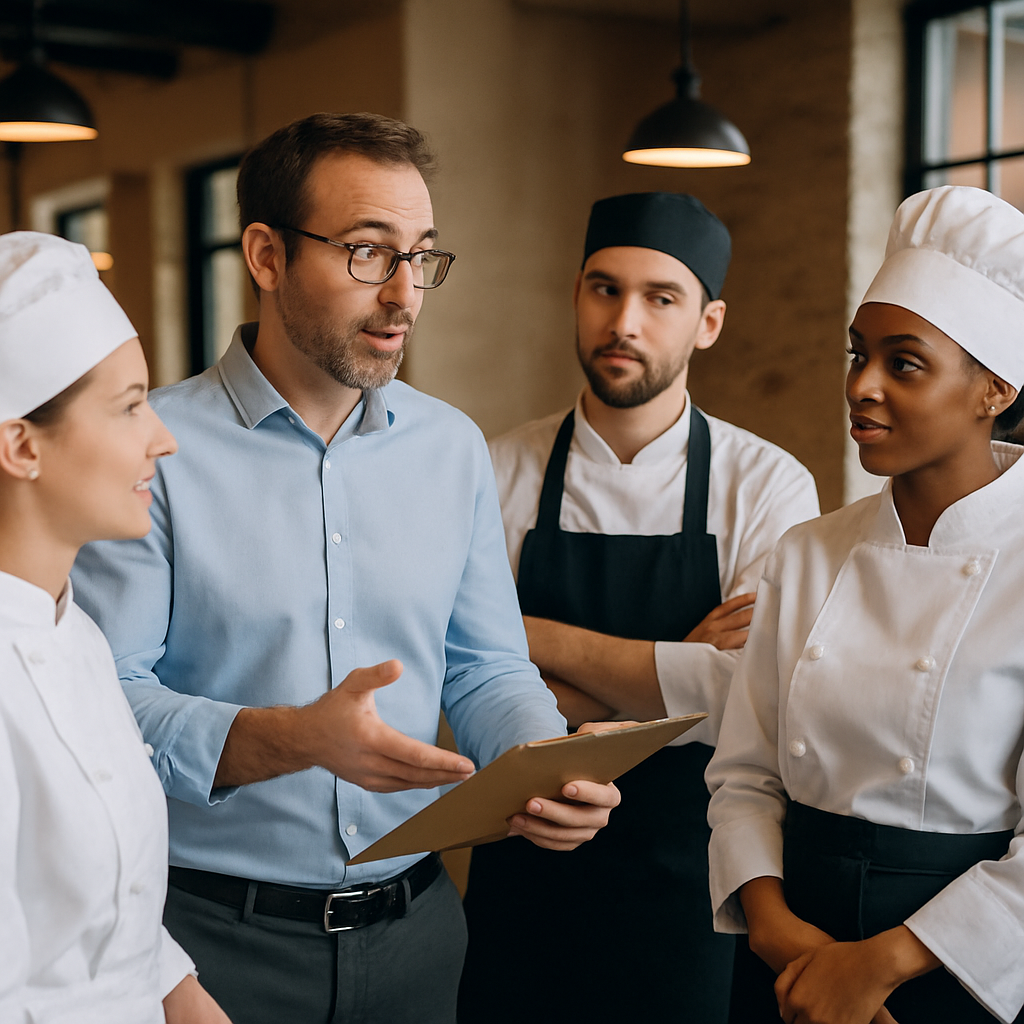 restaurant_manager_discussing_with_team