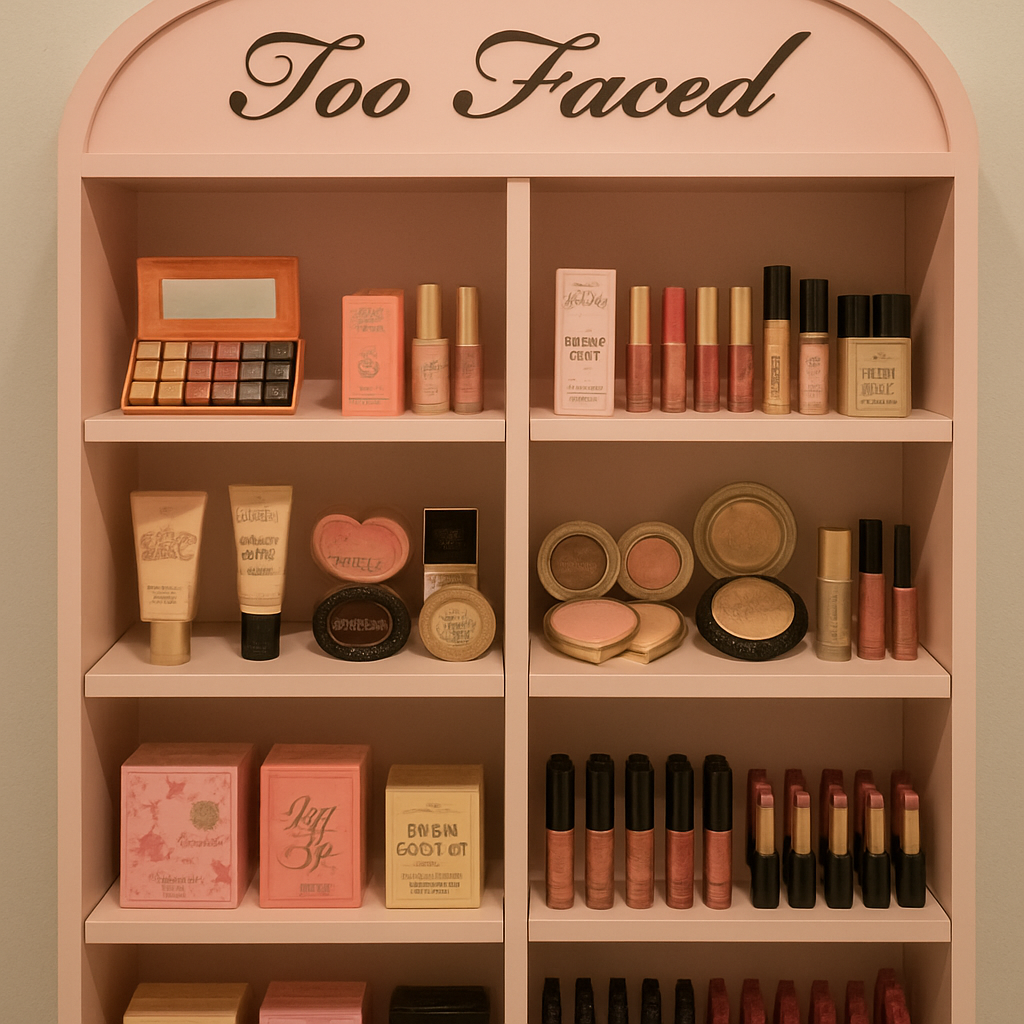 Too Faced cosmetics display
