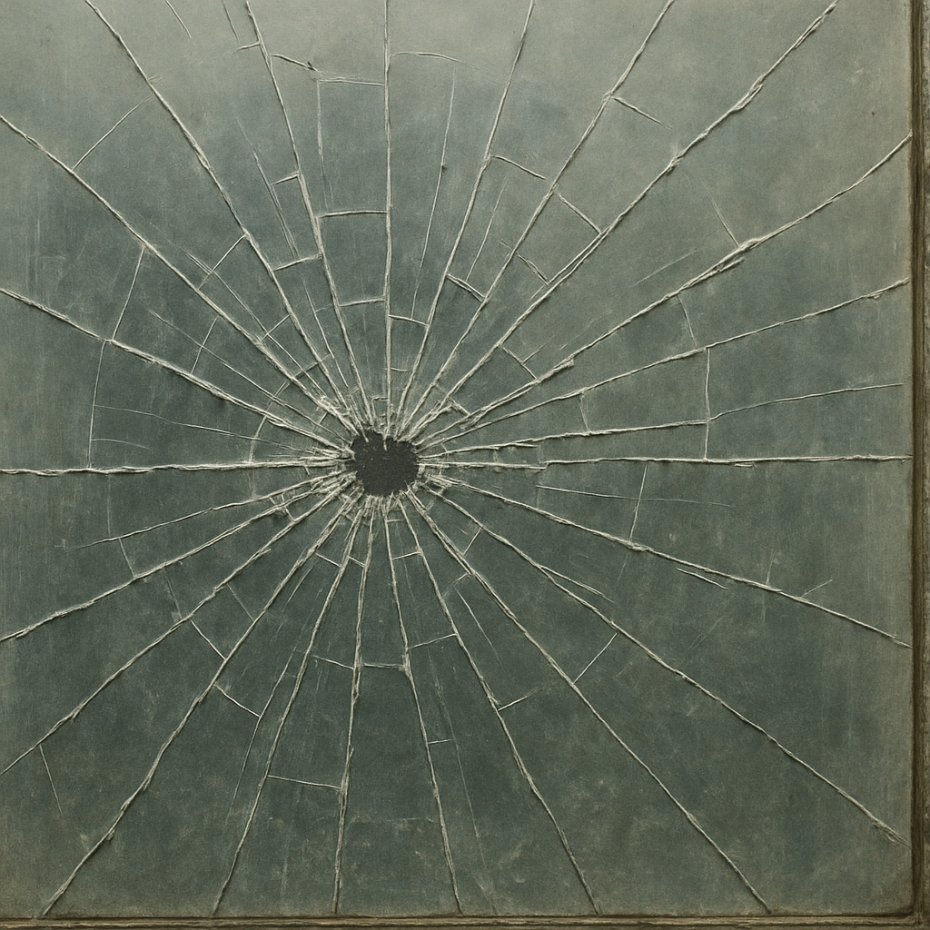 cracked glass window