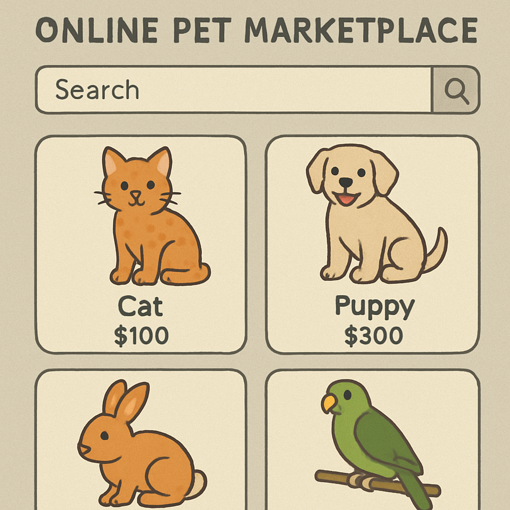 Online pet marketplace
