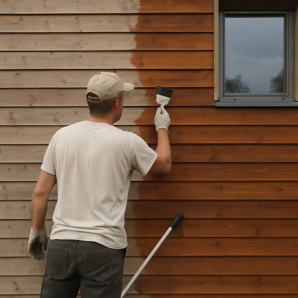 Entretien de façade en bois