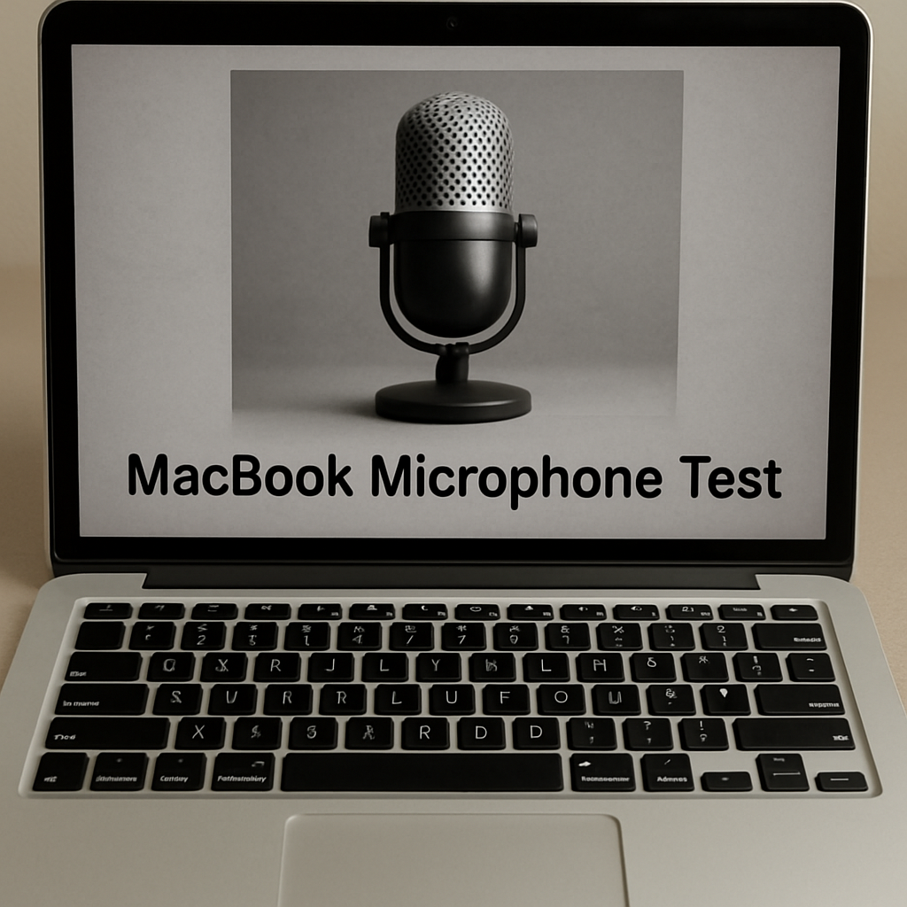 macbook microphone test