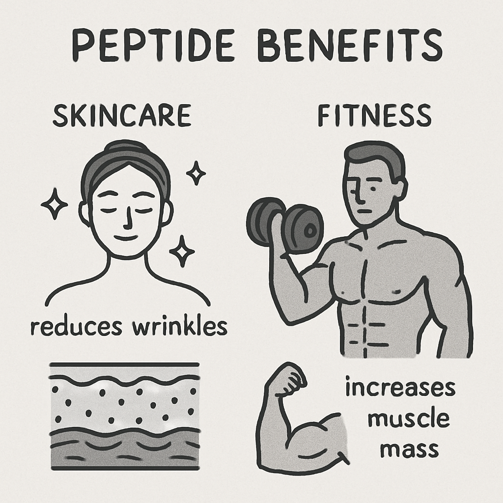 Image showing peptide benefits in skincare and fitness