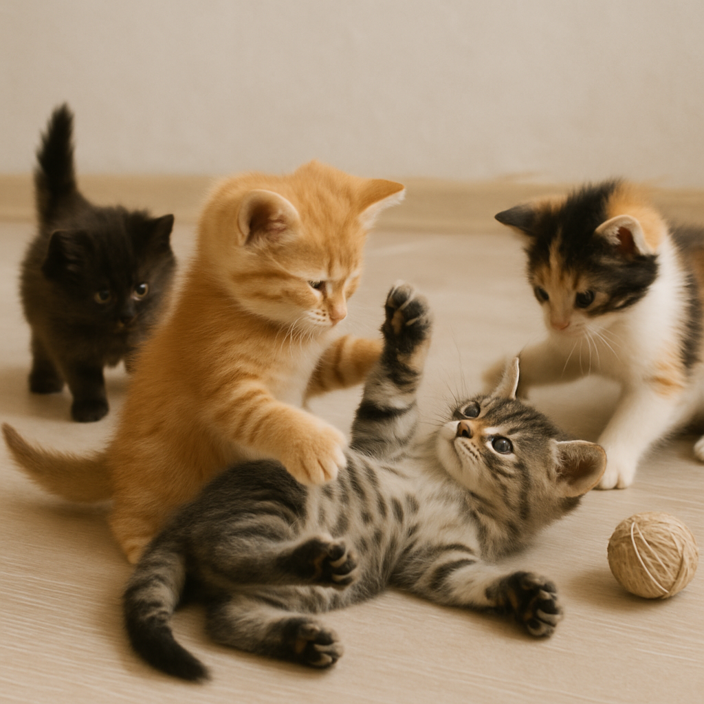 kittens playing