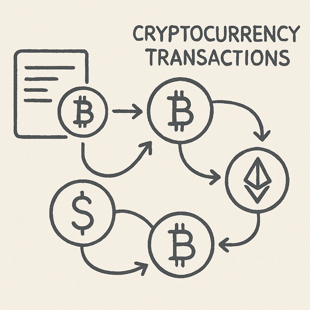 Digital tracing of cryptocurrency transactions