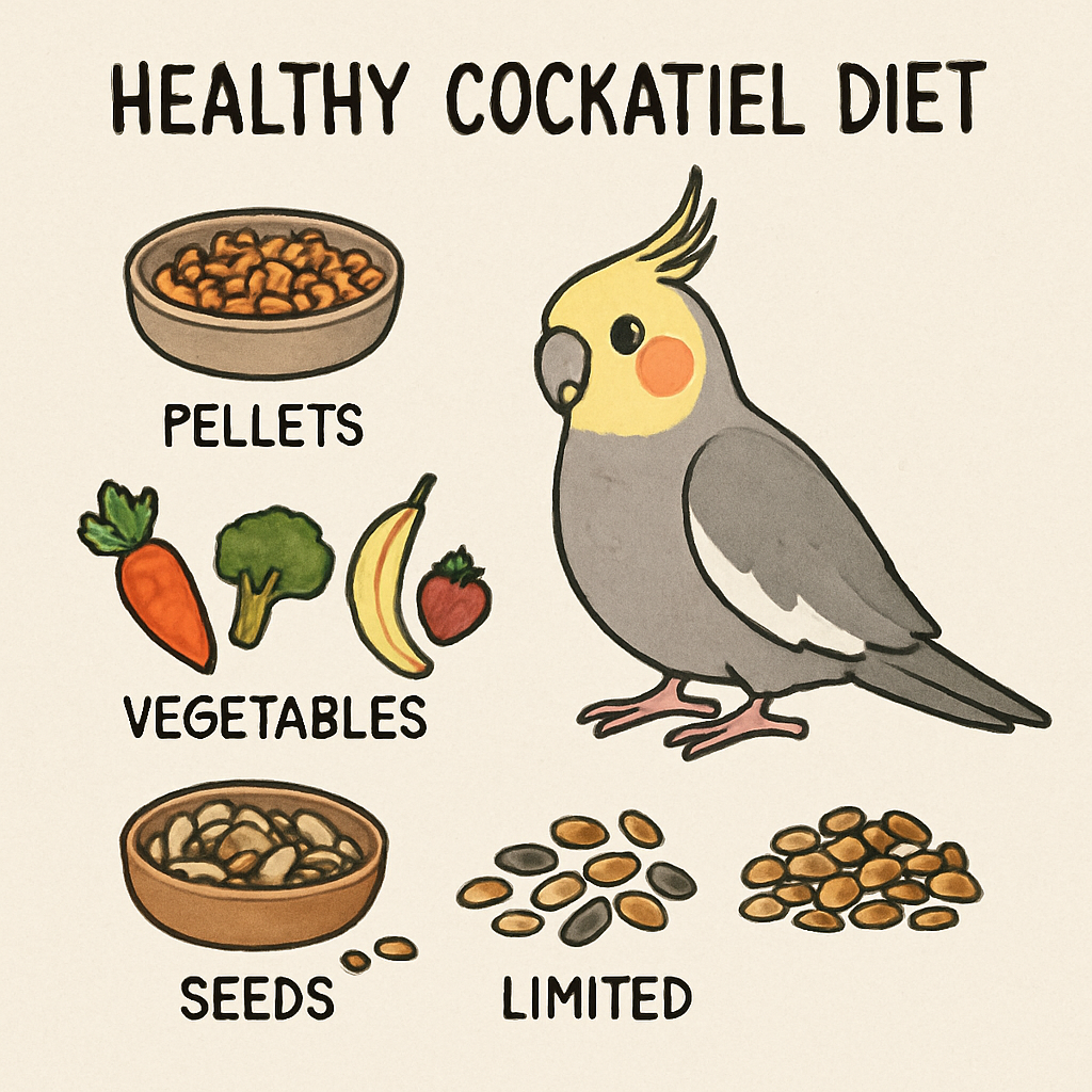 Healthy cockatiel diet