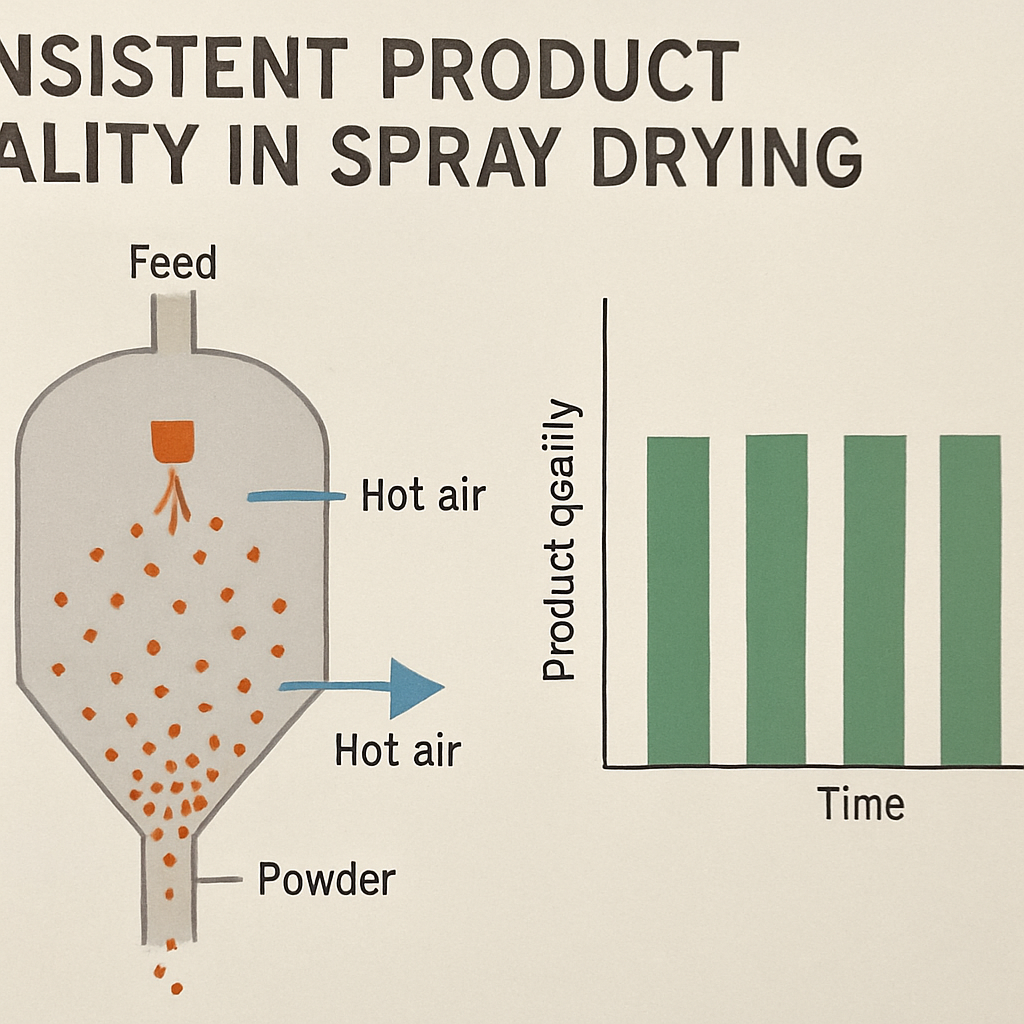 Consistent product quality in spray drying