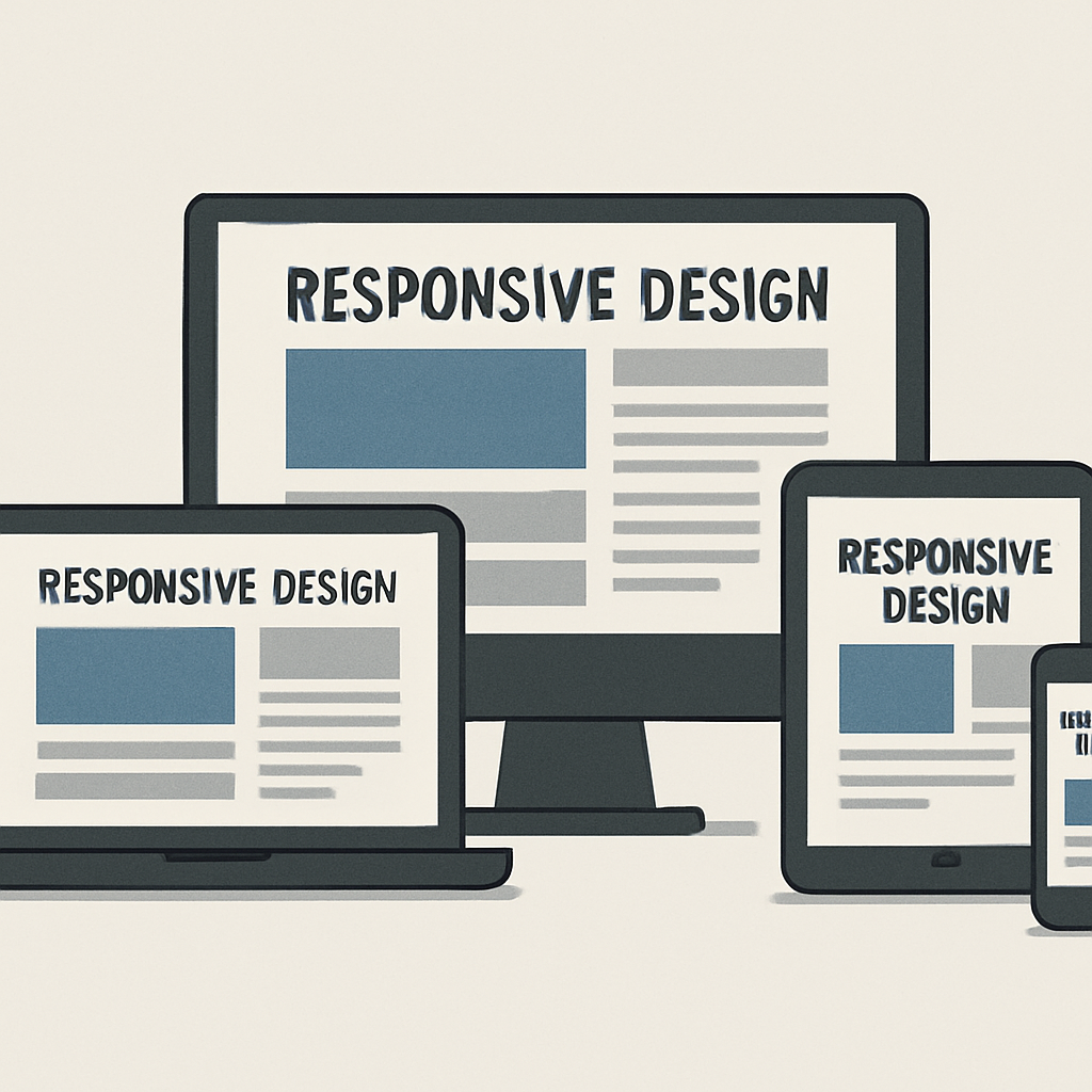 Responsive website design on multiple devices