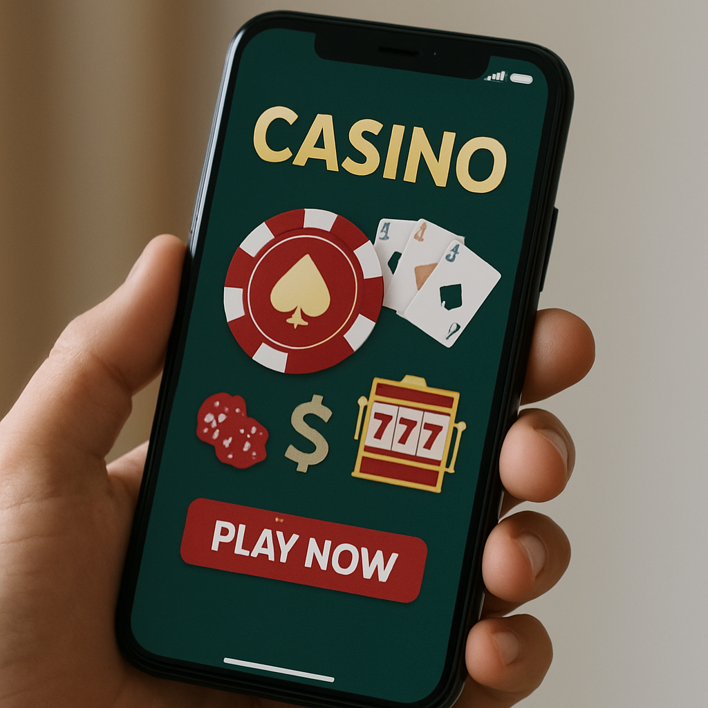 Casino uygulaması olan akıllı telefon