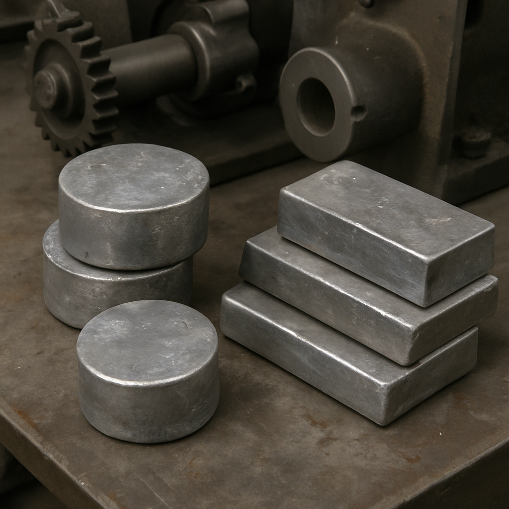 Lead alloys used in industrial machinery