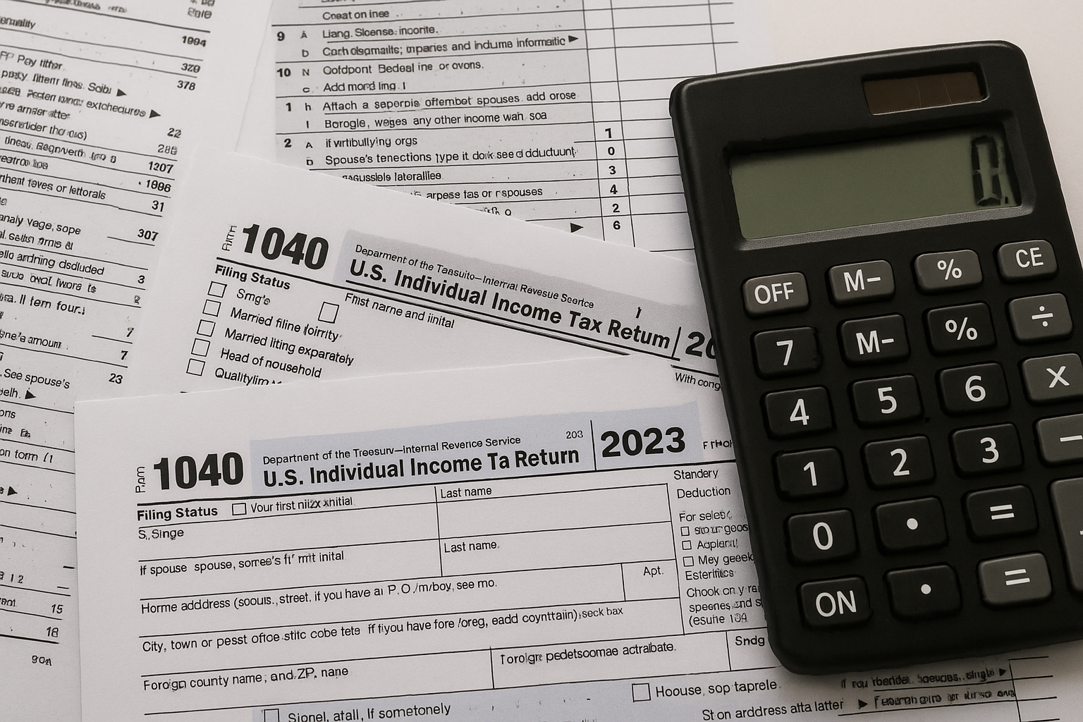 Tax forms and calculator