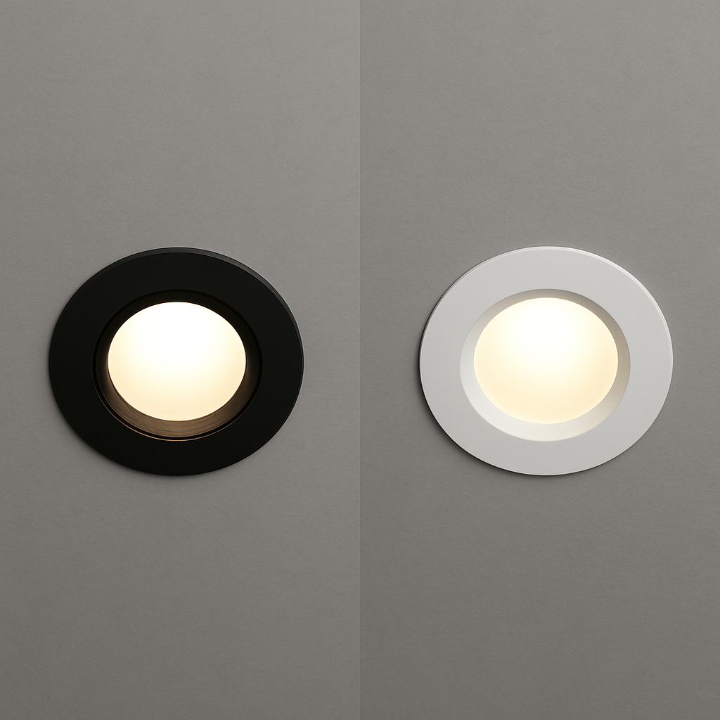 Black Trim vs. White Trim Recessed Lights: Which Looks Better?