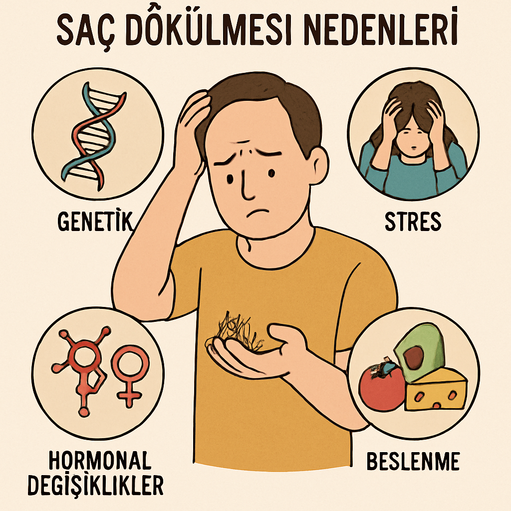 saç dökülmesi nedenleri
