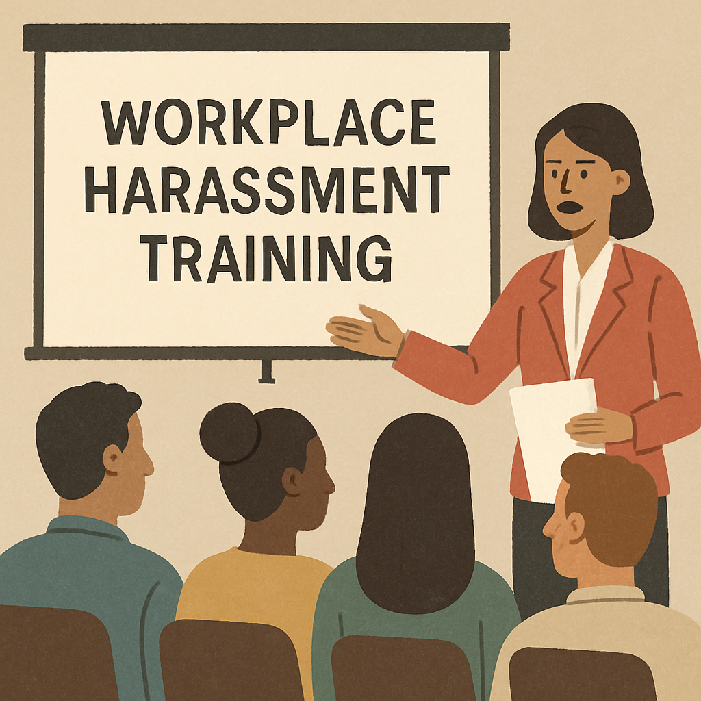 Workplace harassment training session