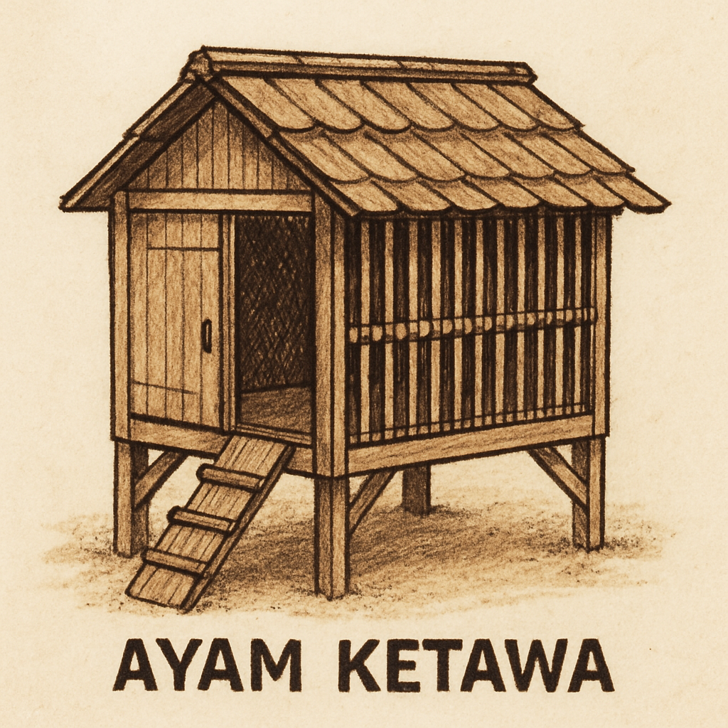 Coop design for Ayam Ketawa