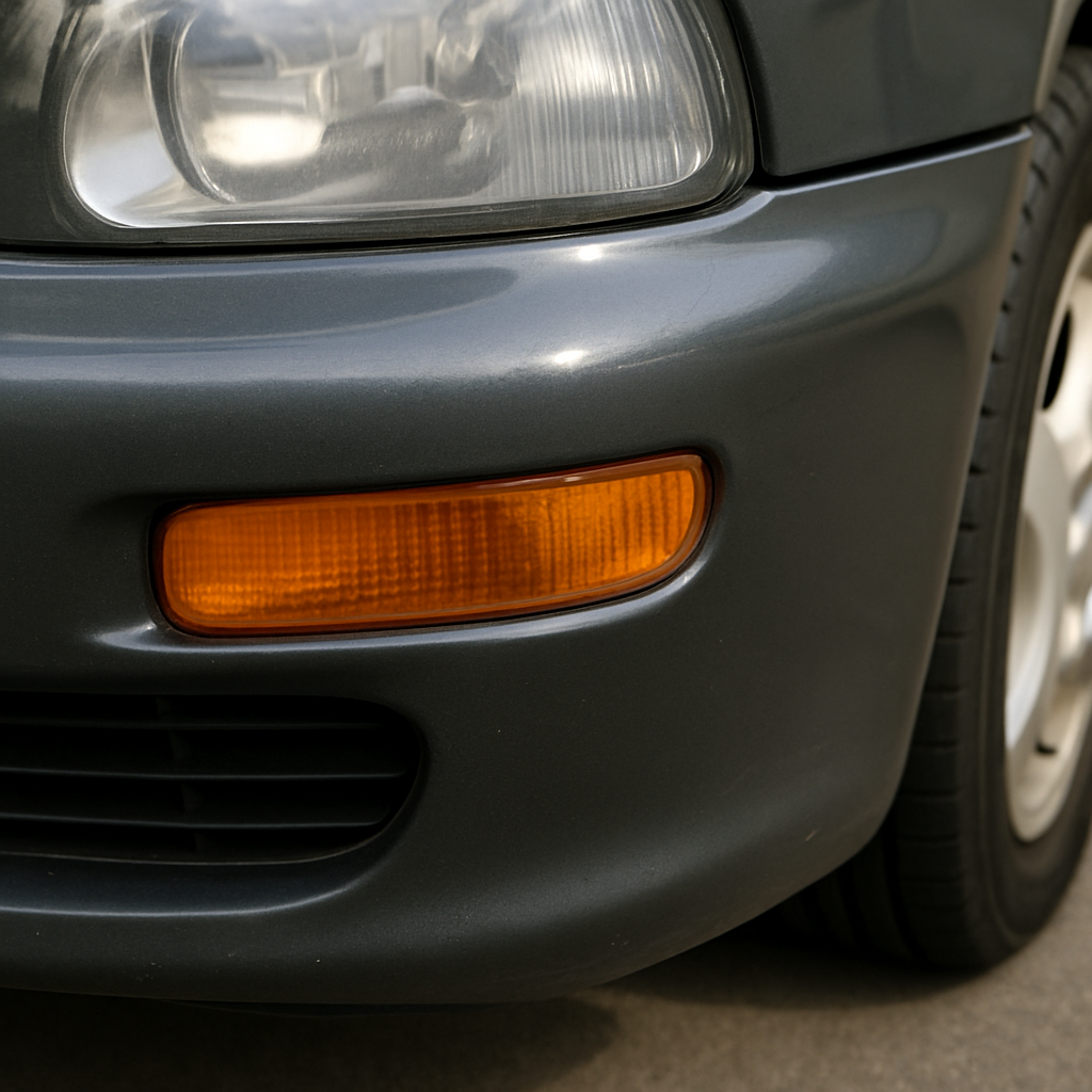 close-up of a car bumper