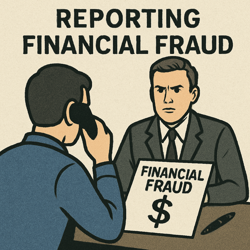 Reporting financial fraud