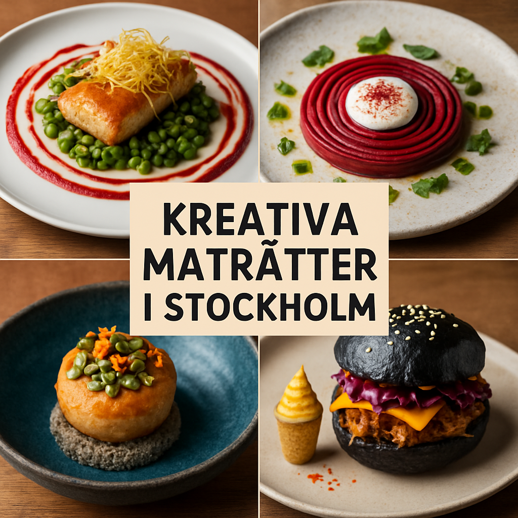 Kreativa maträtter i Stockholm