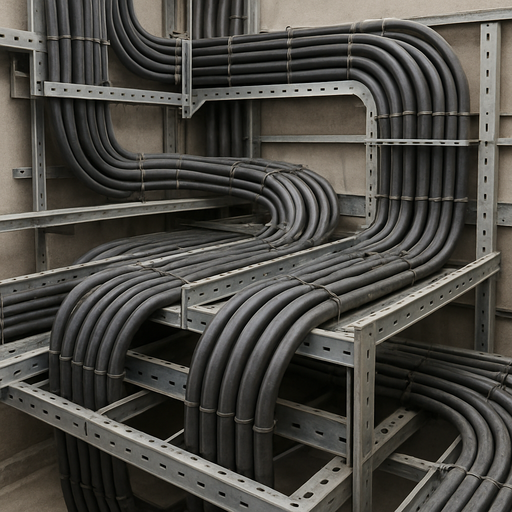 Industrial cable routing