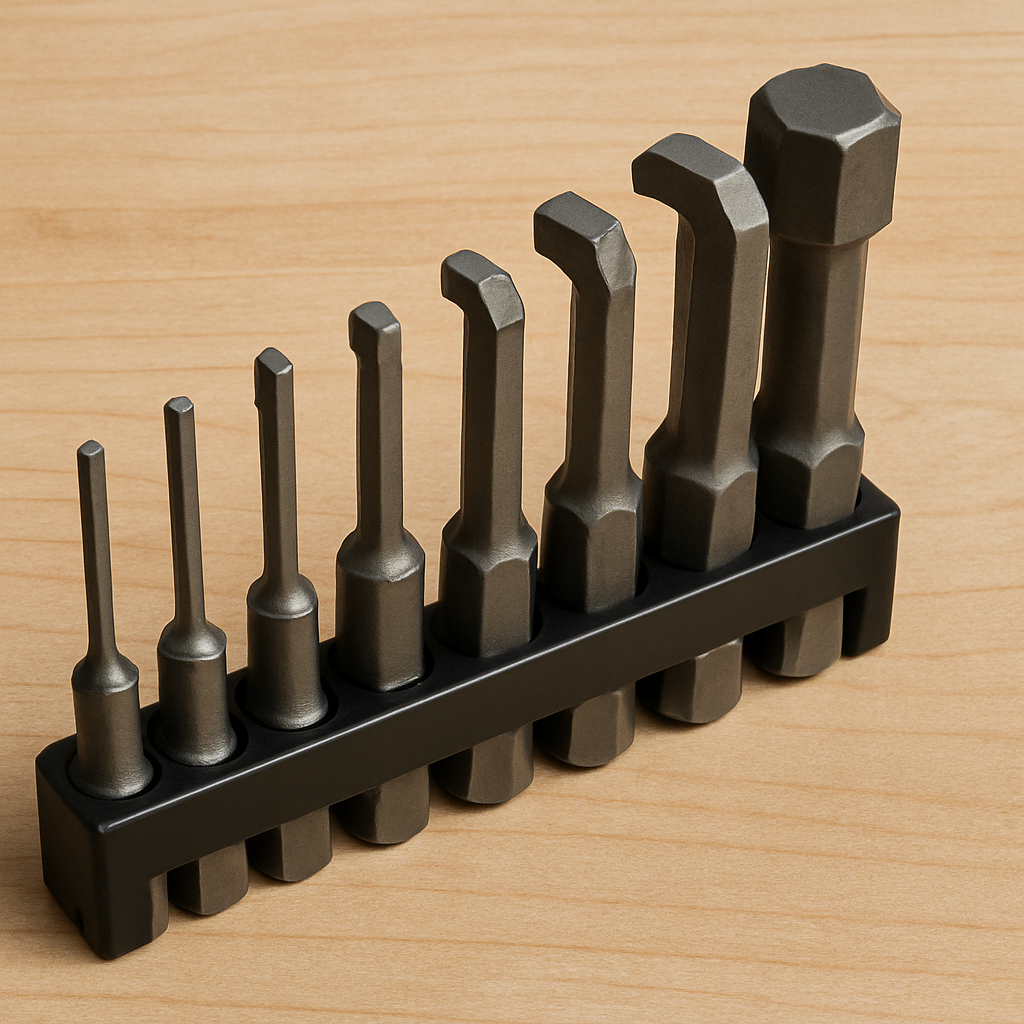 Versatile Allen wrench drill bit set