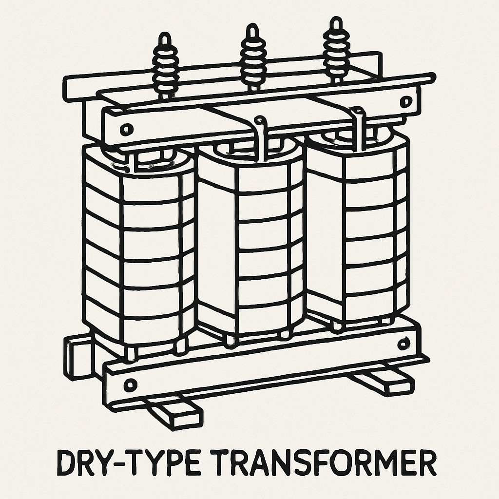 Dry type transformer diagram