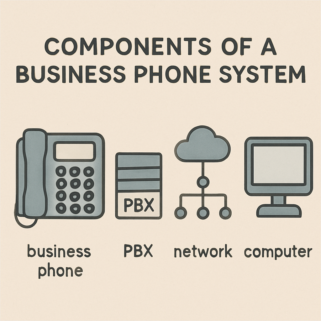 Components of a business phone system