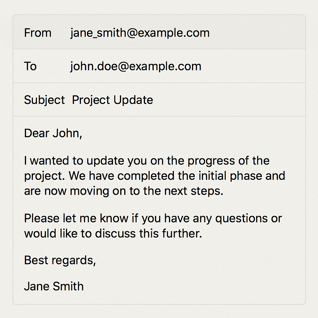 Professional Email Display
