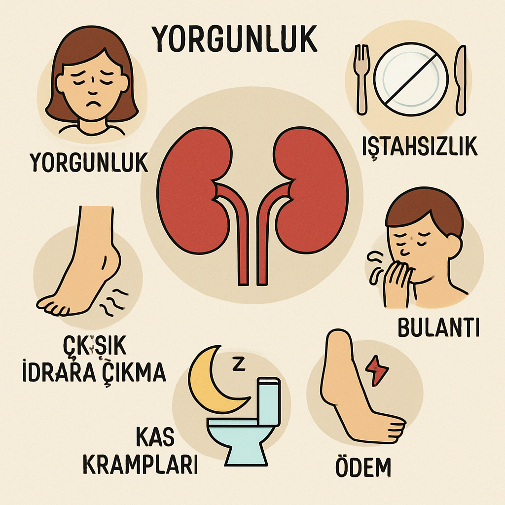 Kronik böbrek yetmezliği belirtileri