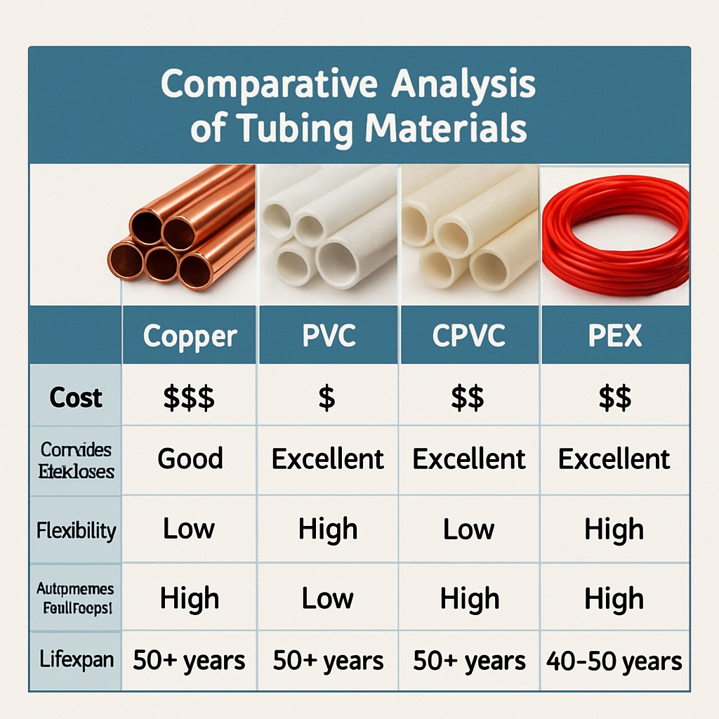 Comparative Analysis of Tubing Materials