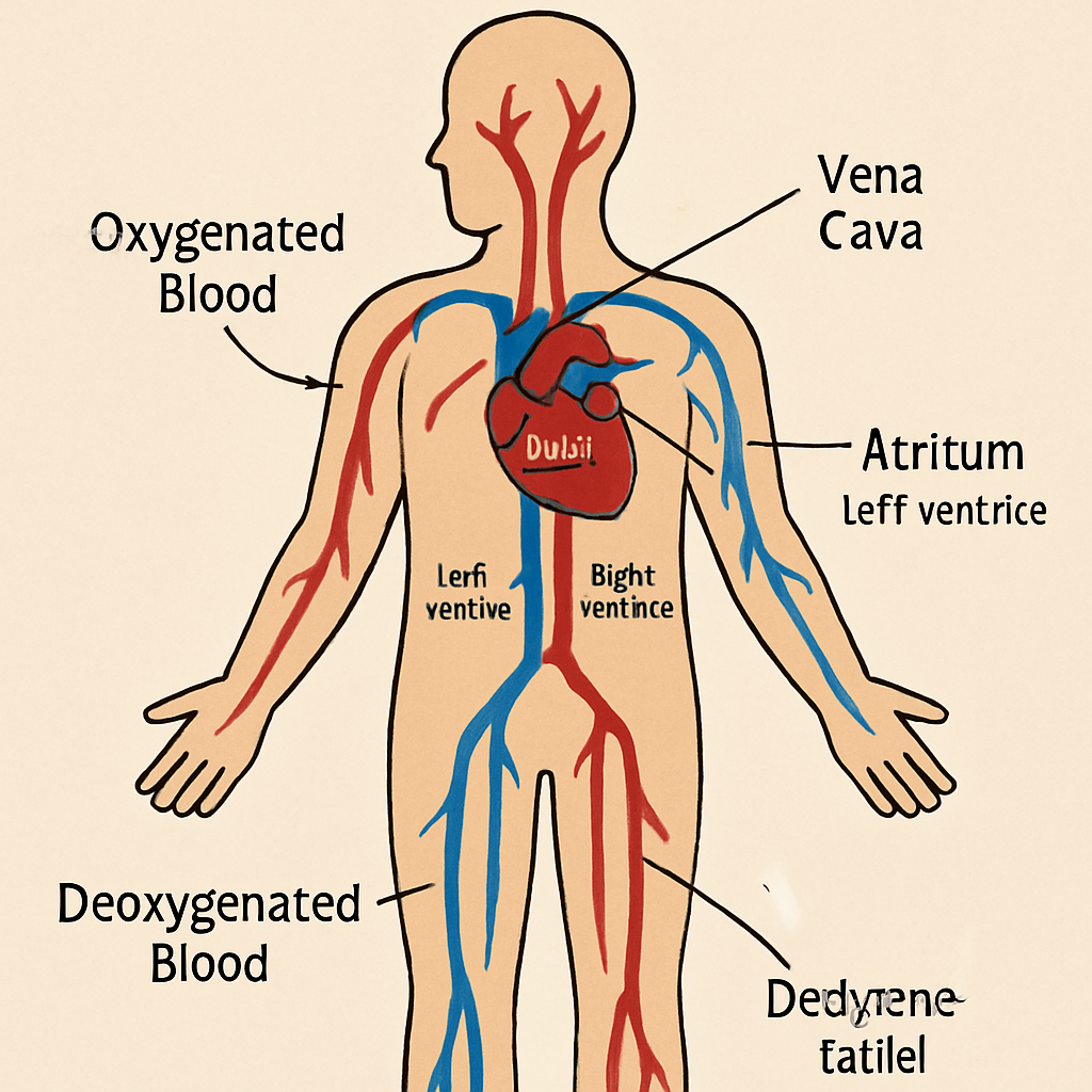 blood circulation diagram