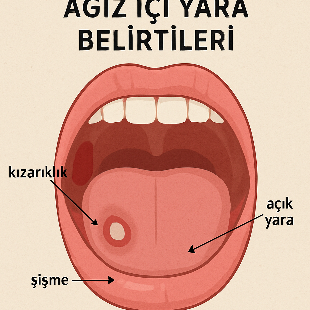 Ağız içi yara belirtileri