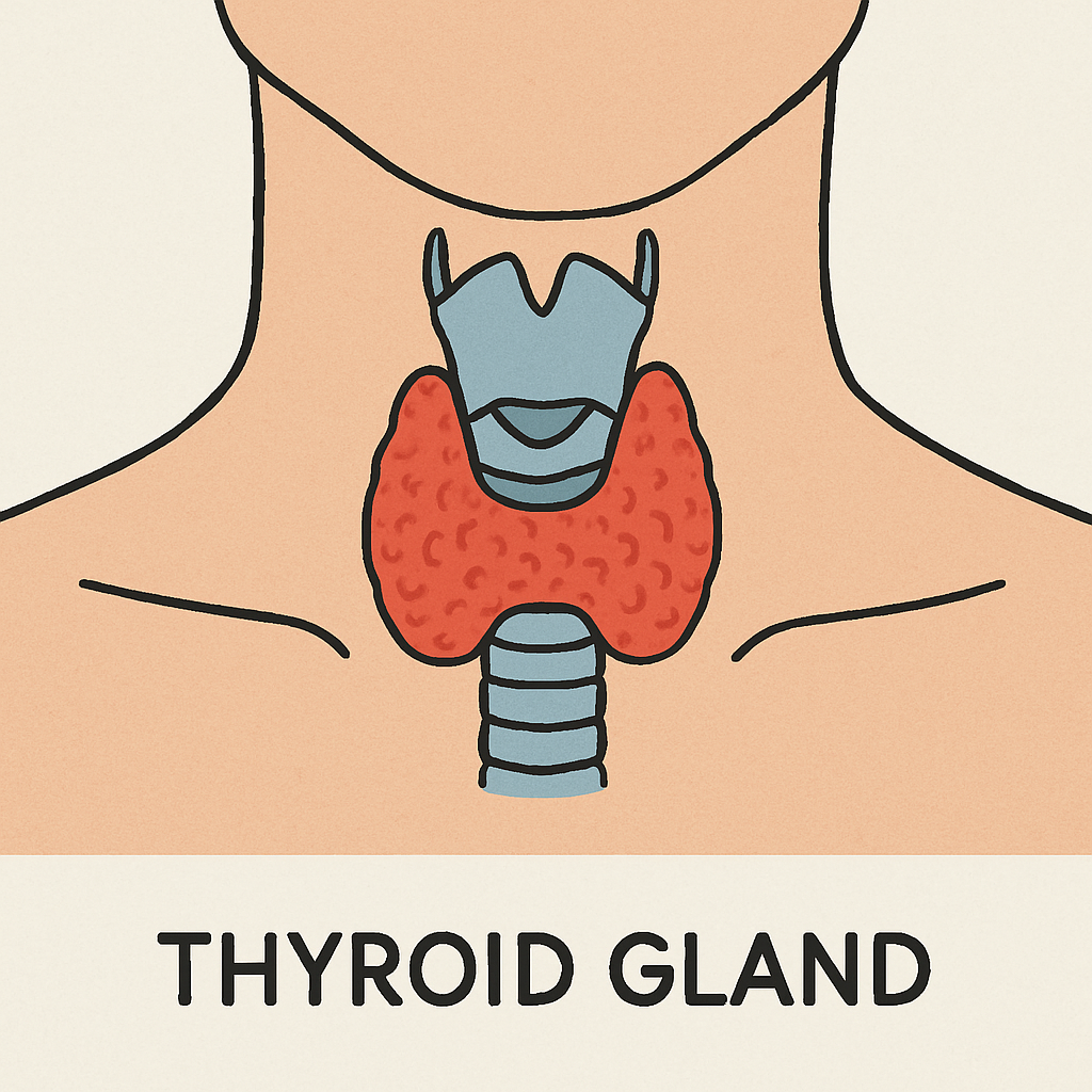 Thyroid gland illustration