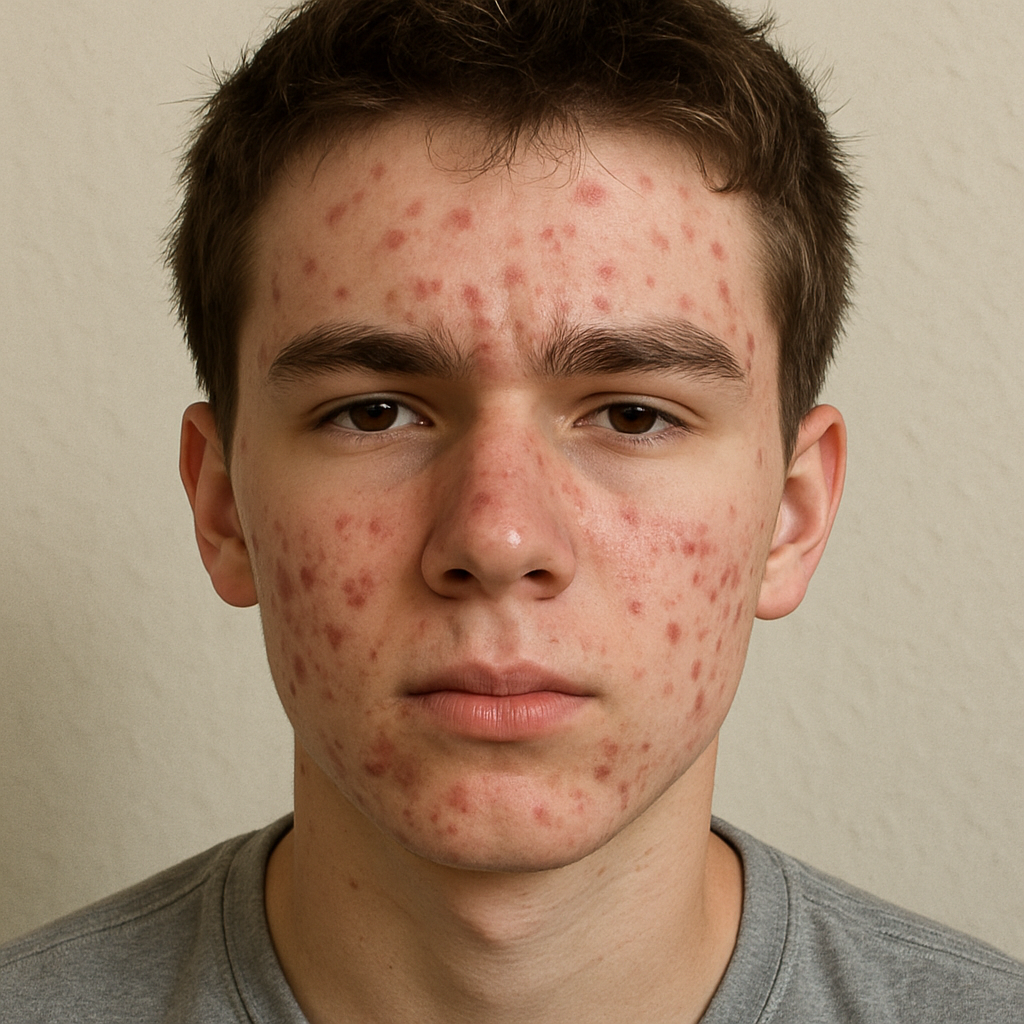 Teenage Skin with Acne