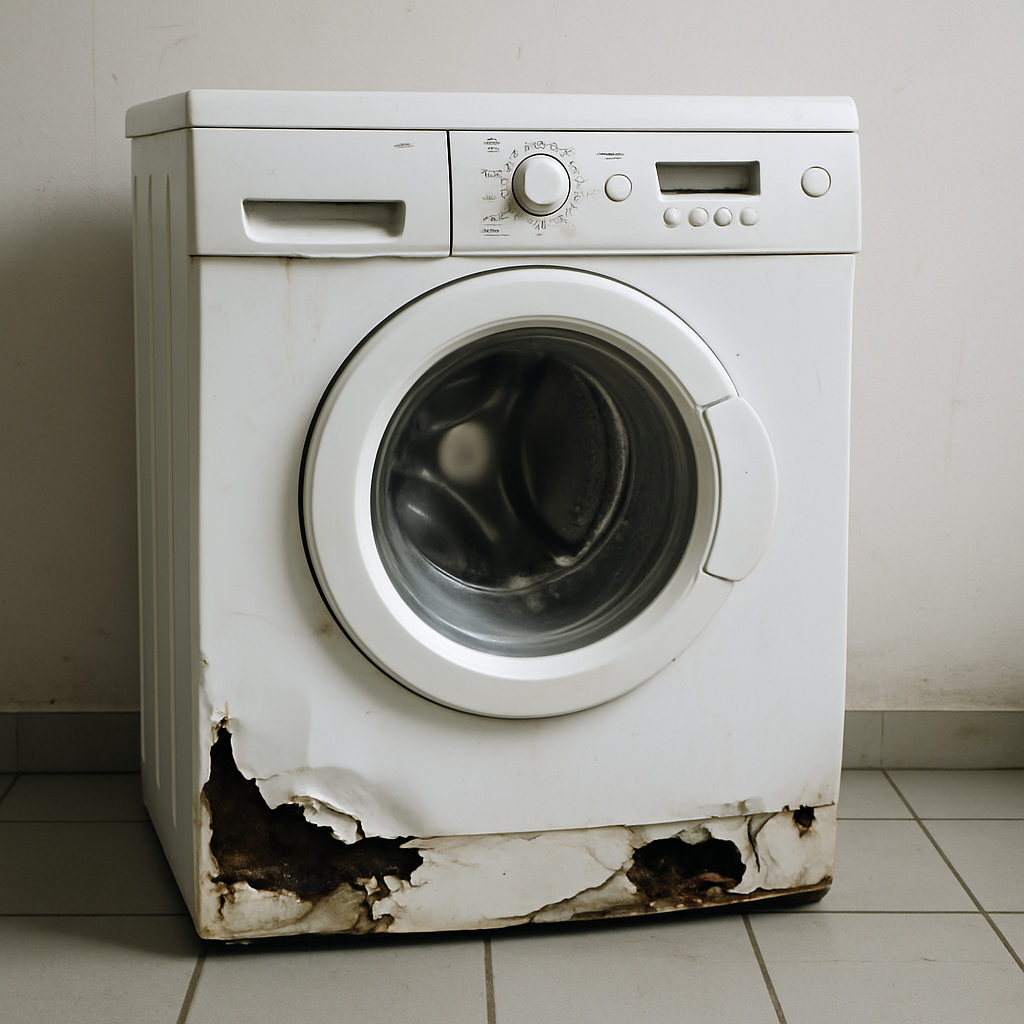 kapotte wasmachine