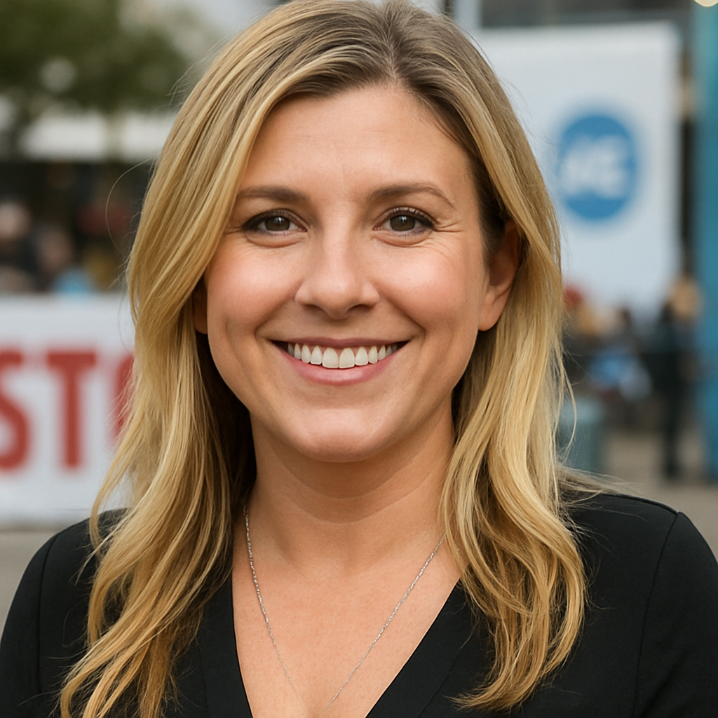 Brandi Passante smiling at a public event
