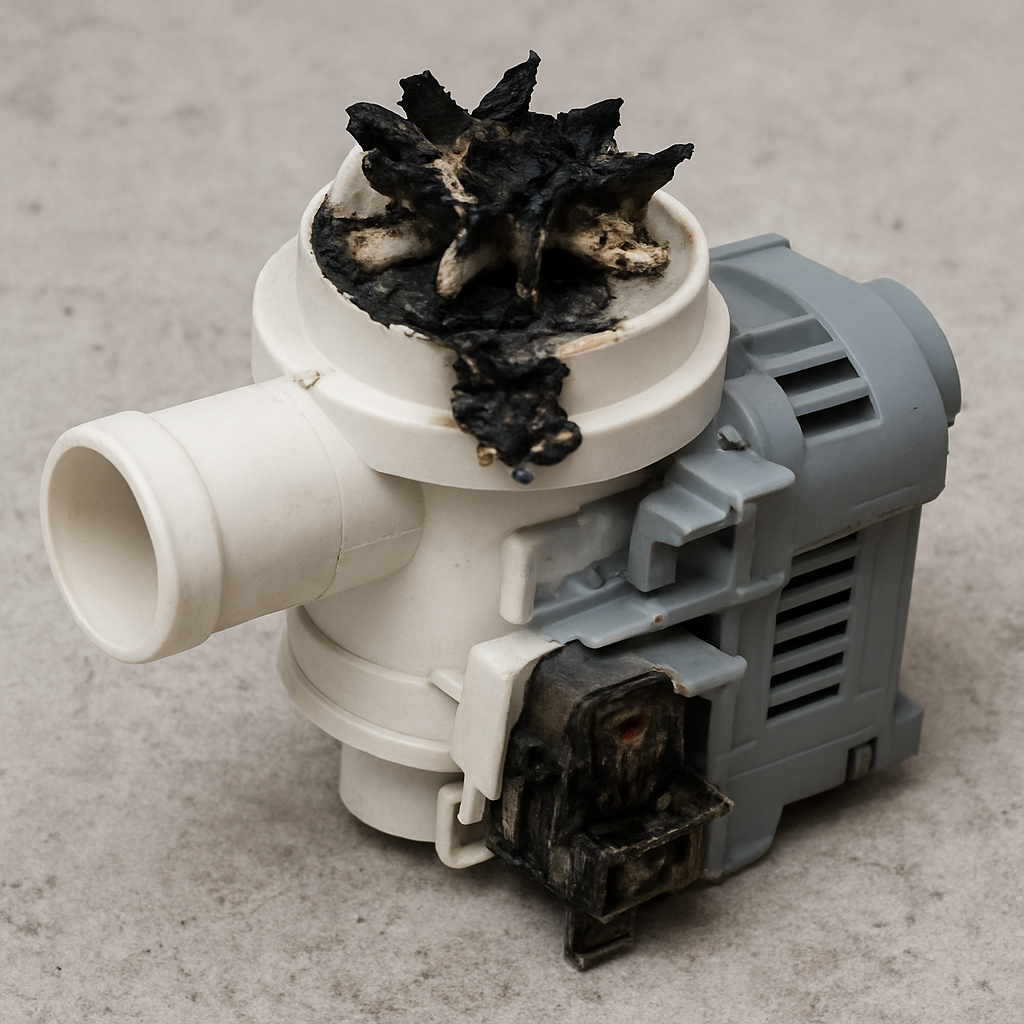 kapotte vaatwasser pomp