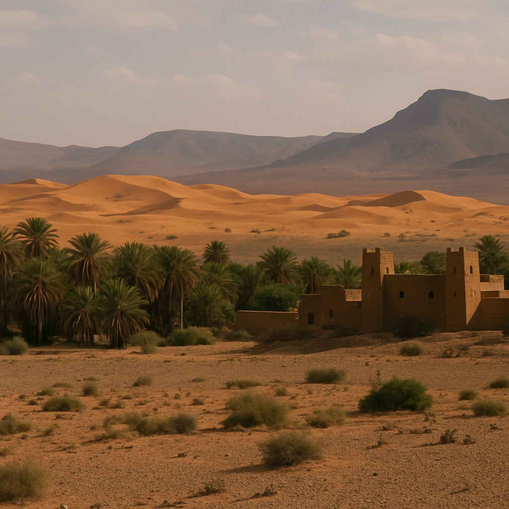 paisaje desértico en Marruecos