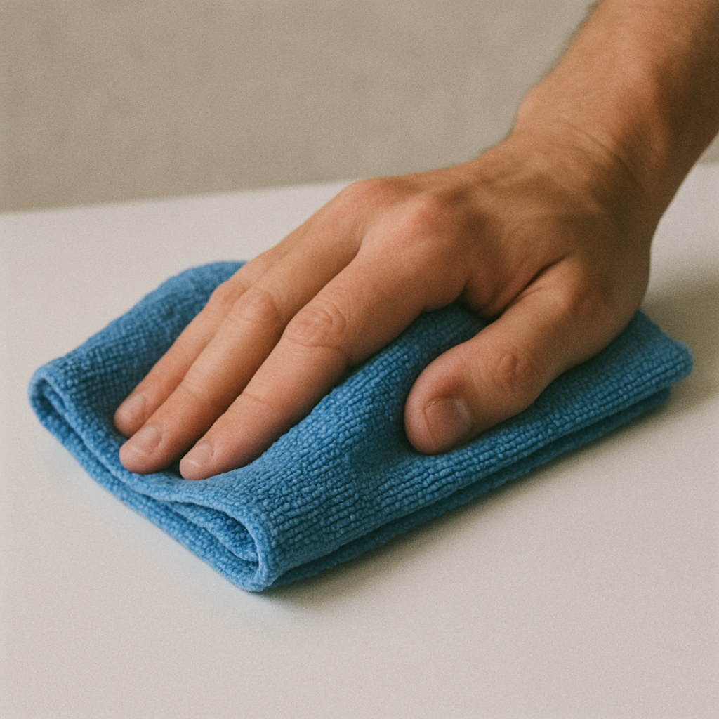 Microfiber cloth cleaning