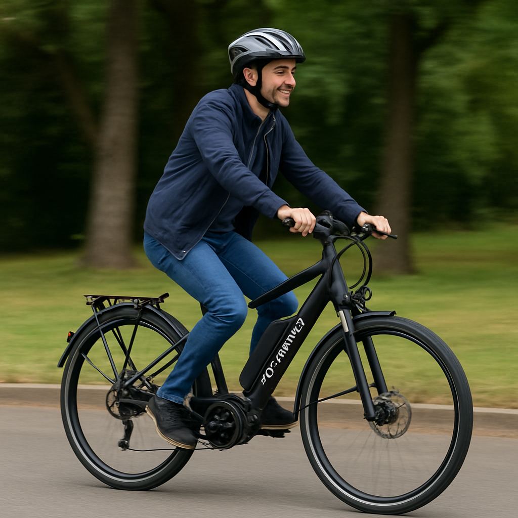 Vélo électrique Gitane en action