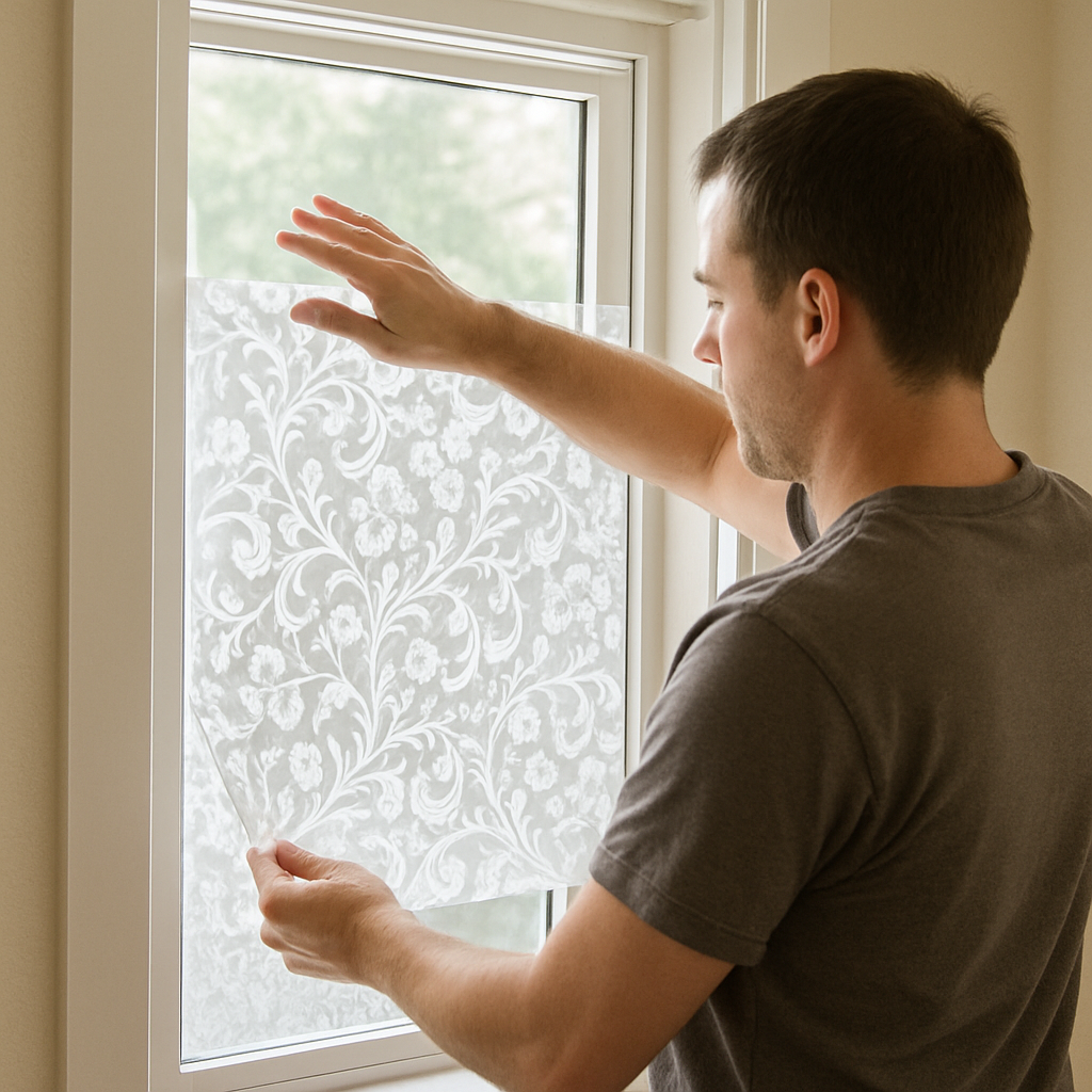 Decorative window film application