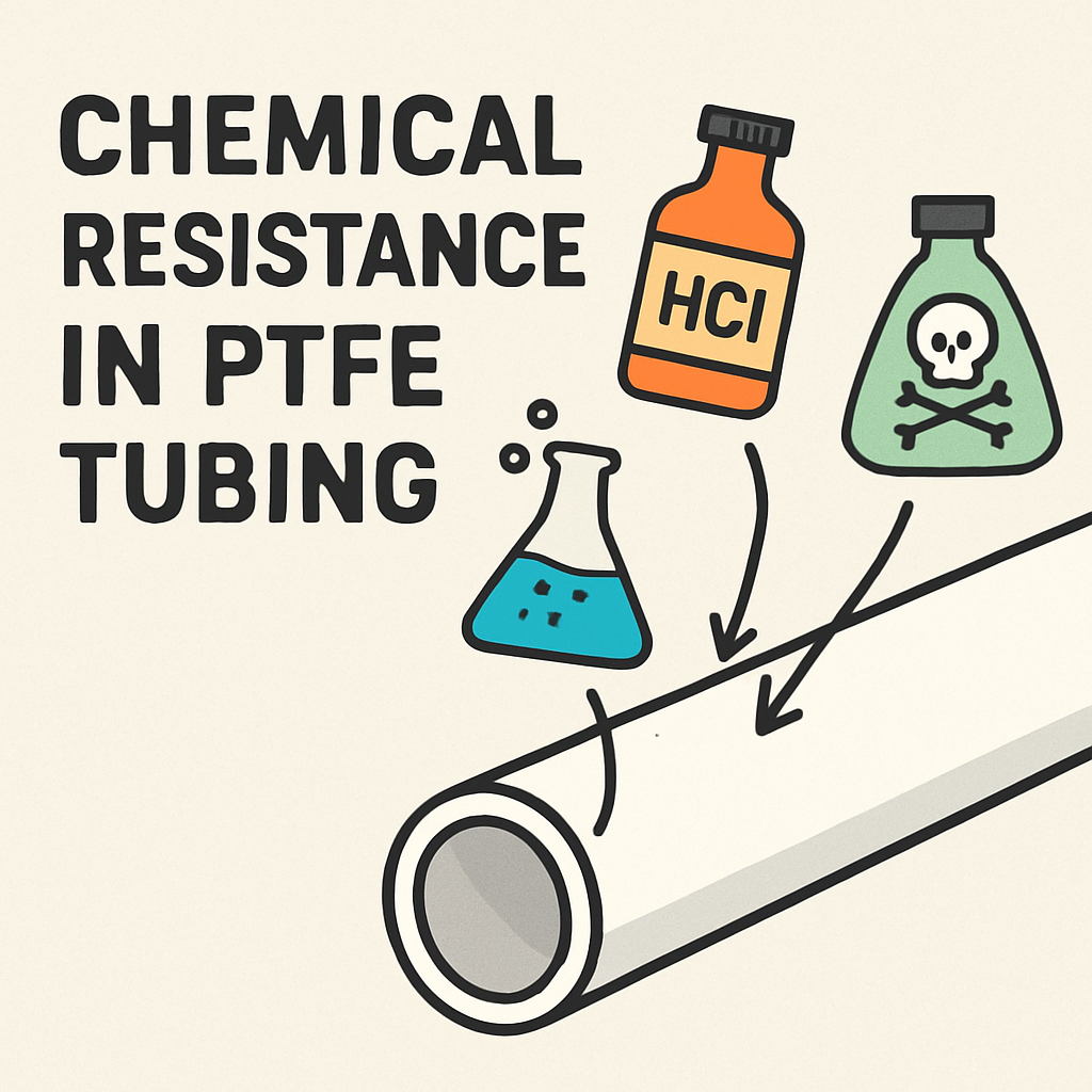 Chemical resistance in PTFE tubing