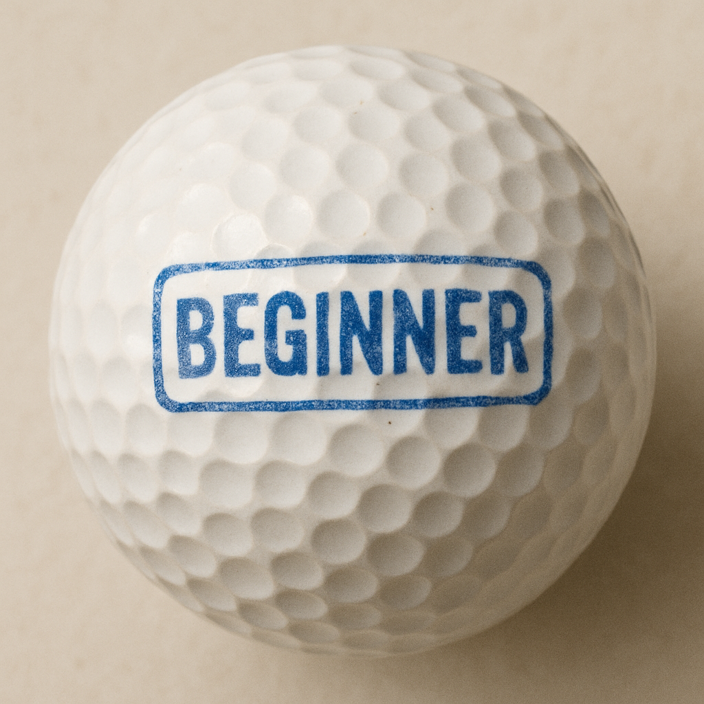 Using a golf ball stamp