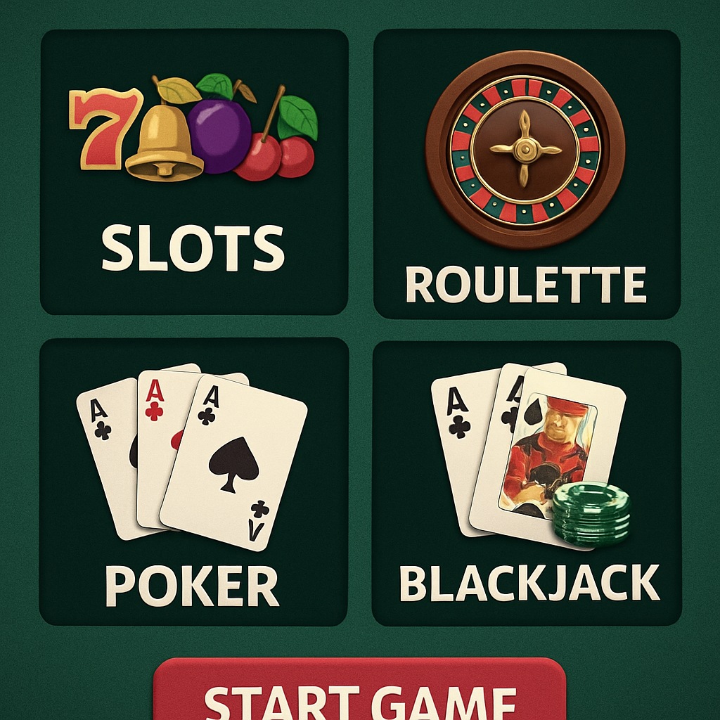 Online casino gaming interface